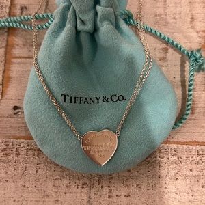 Tiffany Heart Tag Double Chain Necklace
